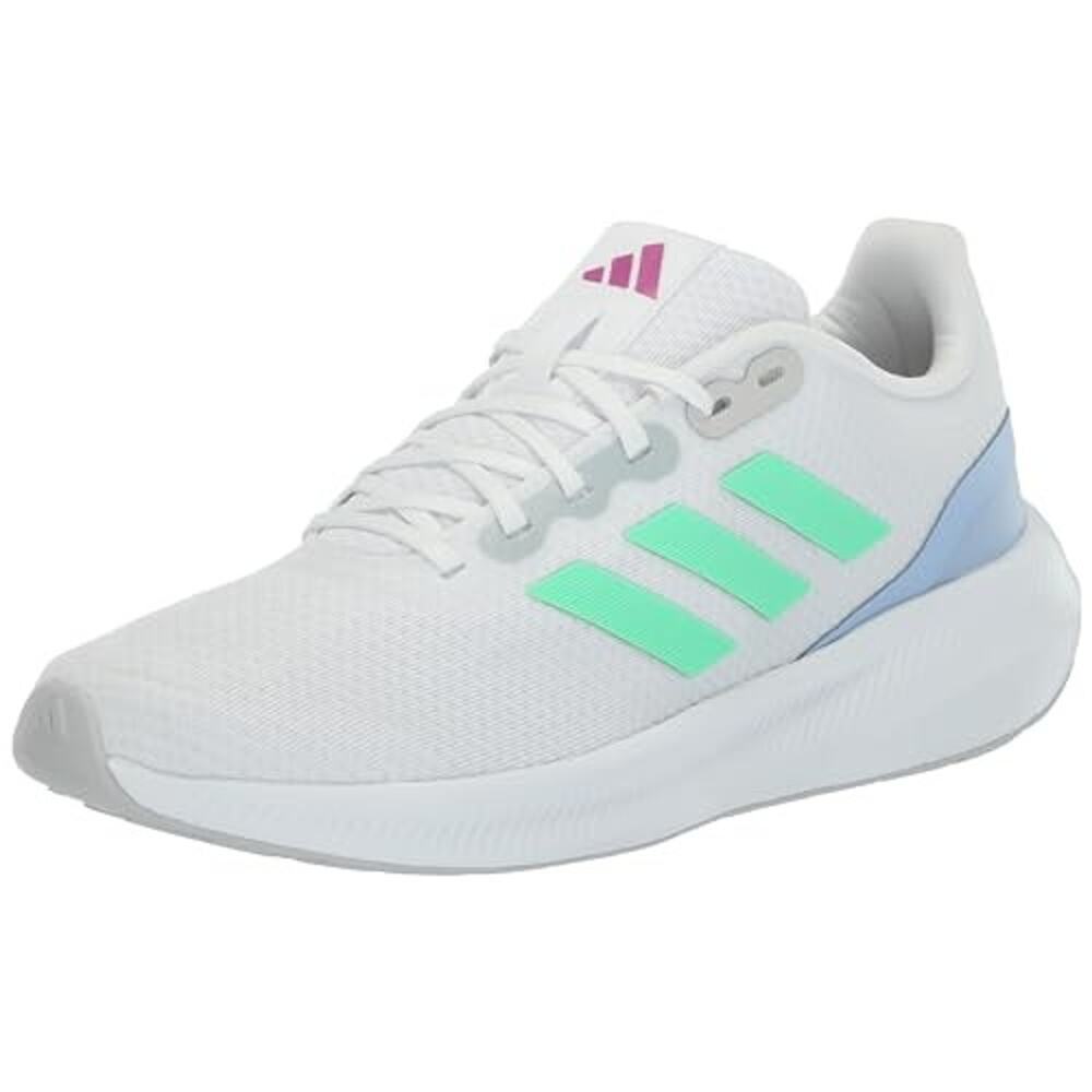NWT adidas Women's Run Falcon 3.0 Sneaker, White/Pulse Mint/Blue Dawn-SZ  8